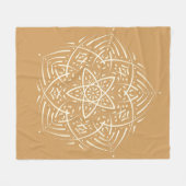 Couverture Polaire Spirit Mandala Ivoire (Devant (Horizontal))