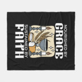 Couverture Polaire Spiritual Faith and Grace – Uplifting Christian (Devant (Horizontal))