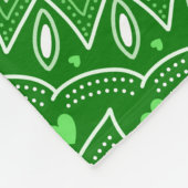 Couverture Polaire Spirituel Moderne Géométrique élégant mandala vert (Coin)