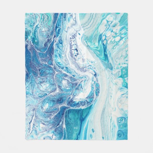 Couverture Polaire Splash couleur : Acrylique Abstrait Arrière - plan (Devant)