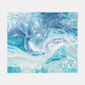 Couverture Polaire Splash couleur : Acrylique Abstrait Arrière - plan (Devant (Horizontal))
