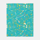 Couverture Polaire Splash de peinture Abstraite (Devant)
