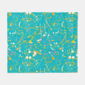 Couverture Polaire Splash de peinture Abstraite (Devant (Horizontal))