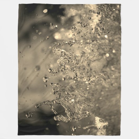 Couverture Polaire Splash d'or (Devant)