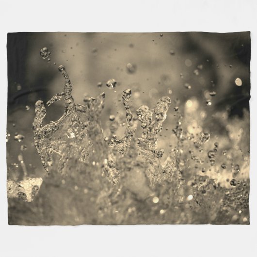 Couverture Polaire Splash d'or (Devant (Horizontal))