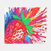 Couverture Polaire Splash fraise (Devant (Horizontal))