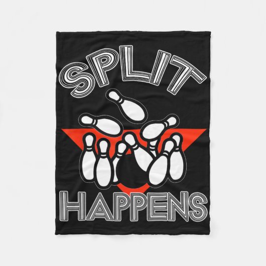 Couverture Polaire Split Happings Bowling Shirt Funny Spare Ball Team (Devant)