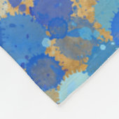 COUVERTURE POLAIRE SPLOTCHS BLEUS (Coin)