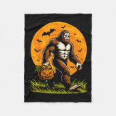 Couverture Polaire Spooky Bigfoot Halloween Pumpkin Funny Halloween S (Devant)