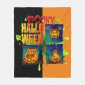 Couverture Polaire Spooky Halloween (Devant)