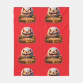 Couverture Polaire Spooky Halloween fun graphic personalised golf (Devant)