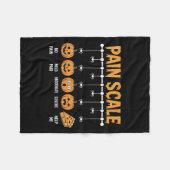 Couverture Polaire Spooky Pumpkin Pain Scale Trauma Nurse Triage Hall (Devant (Horizontal))