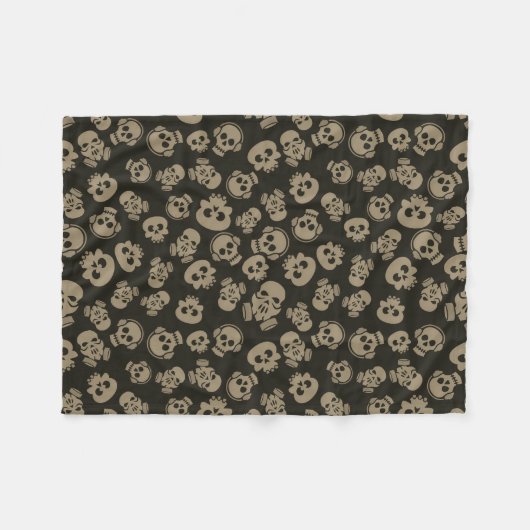 Couverture Polaire Spooky Seamless Pattern E (Style: 3) (Devant (Horizontal))
