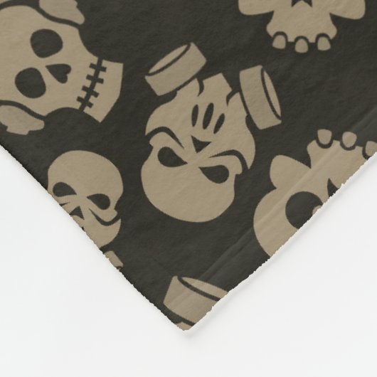 Couverture Polaire Spooky Seamless Pattern E (Style: 3) (Coin)