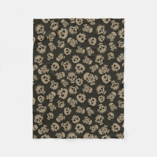 Couverture Polaire Spooky Seamless Pattern E (Style: 3) (Devant)