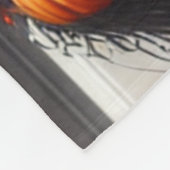 Couverture Polaire Spooky Skull and Pumpkin Wreath (Coin)