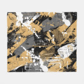 Couverture Polaire Sport Abstrait, style graffiti (Devant (Horizontal))