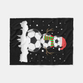 Couverture Polaire Sport de Snowman Xmas (Devant (Horizontal))
