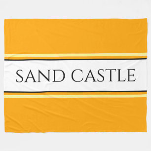 Couverture Polaire Sportif Bright Golden Yellow SANDCASTLE Stripes