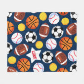 Couverture Polaire Sports aux couleurs vives (Devant (Horizontal))