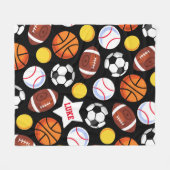 Couverture Polaire Sports aux couleurs vives (Devant (Horizontal))
