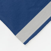 Couverture Polaire Sports Blue Nom, Numéro, Équipe, Ventilateur (Coin)