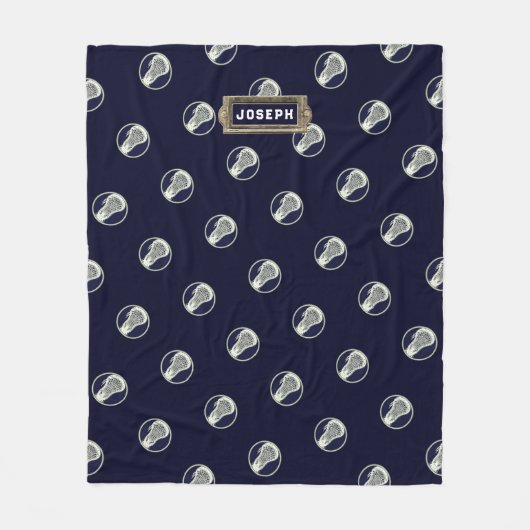 Couverture Polaire Sports de crosse personnalisés (Devant)