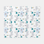 Couverture Polaire Sports d'hiver Vacances Motif (Devant (Horizontal))