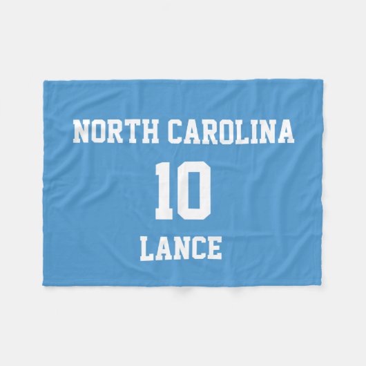 Couverture Polaire Sports Jersey Customisé Celestial Blue (Devant (Horizontal))