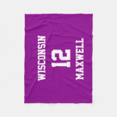 Couverture Polaire Sports Votre Propre Magenta Sombre (Devant)