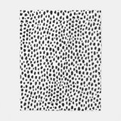 Couverture Polaire Spots dalmatiens (noir/blanc) (Devant)