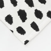 Couverture Polaire Spots dalmatiens (noir/blanc) (Coin)
