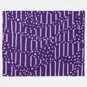 Couverture Polaire Spots et rayures 2 - Violet (Devant (Horizontal))