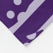 Couverture Polaire Spots et rayures 2 - Violet (Coin)