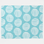 Couverture Polaire Spots Lined 190917 - Blanc sur Robin Oeuf Bleu (Devant (Horizontal))