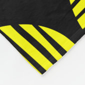 Couverture Polaire Spots Lined 190917 - Jaune sur Noir (Coin)