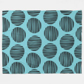 Couverture Polaire Spots Lined 190917 - Noir sur Robin Oeuf Bleu (Devant (Horizontal))