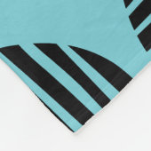 Couverture Polaire Spots Lined 190917 - Noir sur Robin Oeuf Bleu (Coin)