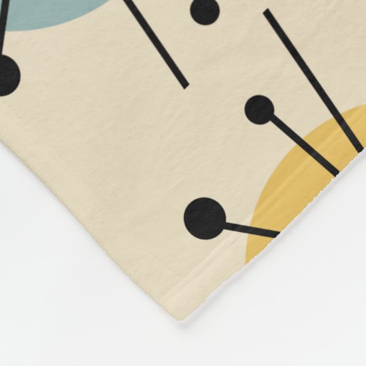 Couverture Polaire Spoutnik Starburst Fleurs Retro (Coin)