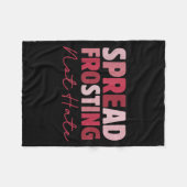 Couverture Polaire Spread Frosting Not Hate - Funny Baking Lovers Bak (Devant (Horizontal))