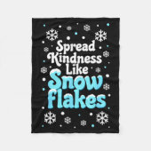 Couverture Polaire Spread Kindness Like Snowflakes Snow Days Sitive M (Devant)