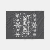 Couverture Polaire Spread Kindness Like Snowflakes Winter Funny Sayin (Devant (Horizontal))