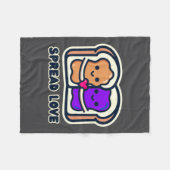 Couverture Polaire Spread Love Peanut Butter And Jelly Valentine Desi (Devant (Horizontal))