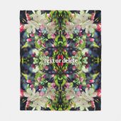 Couverture Polaire Spring Crabapple Blossoms Abstract Personalized (Devant)