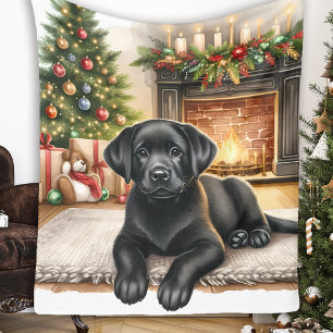 Couverture Polaire Spring Joy - Labrador Retriever - Black Lab