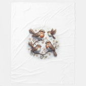 Couverture Polaire Spring Whispers on the Branches (Devant)