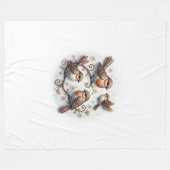 Couverture Polaire Spring Whispers on the Branches (Devant (Horizontal))