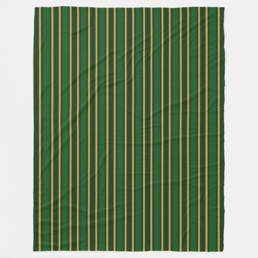 Couverture Polaire Springbok vert et or bonbons rayures (Devant)