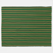Couverture Polaire Springbok vert et or bonbons rayures (Devant (Horizontal))