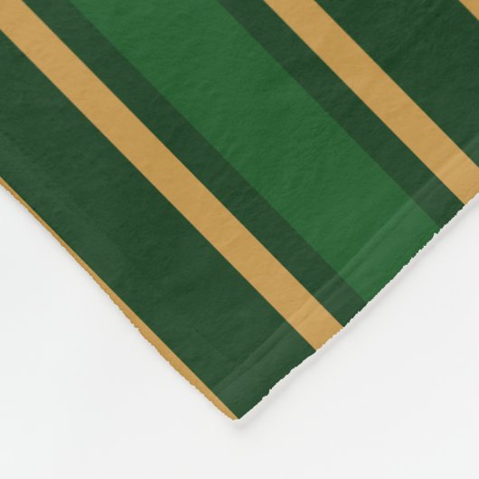 Couverture Polaire Springbok vert et or bonbons rayures (Coin)